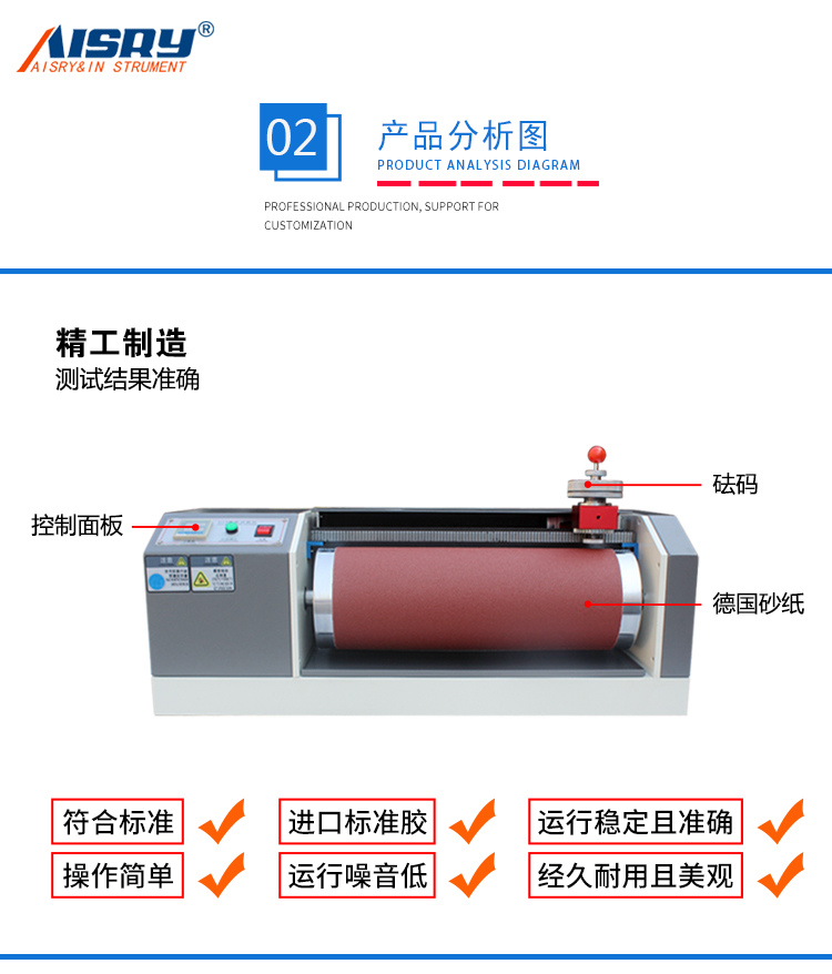 橡膠（jiāo）耐磨試驗機